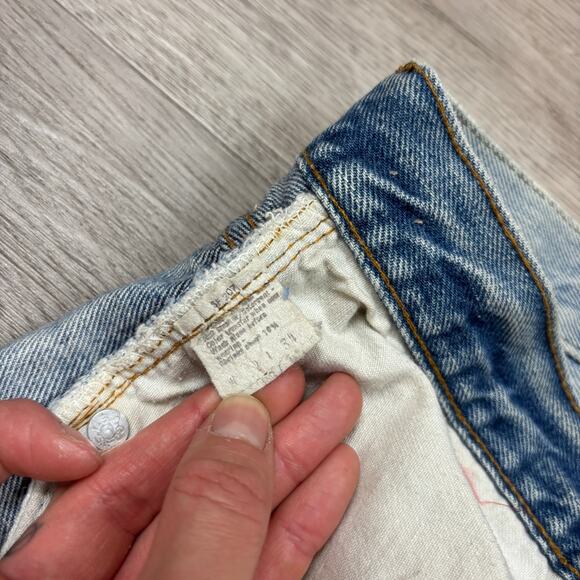 Vintage 80s Levi's 501 Redline Selvedge Denim Straight Leg Jeans 32x34 (30x30) - Picture 14 of 16